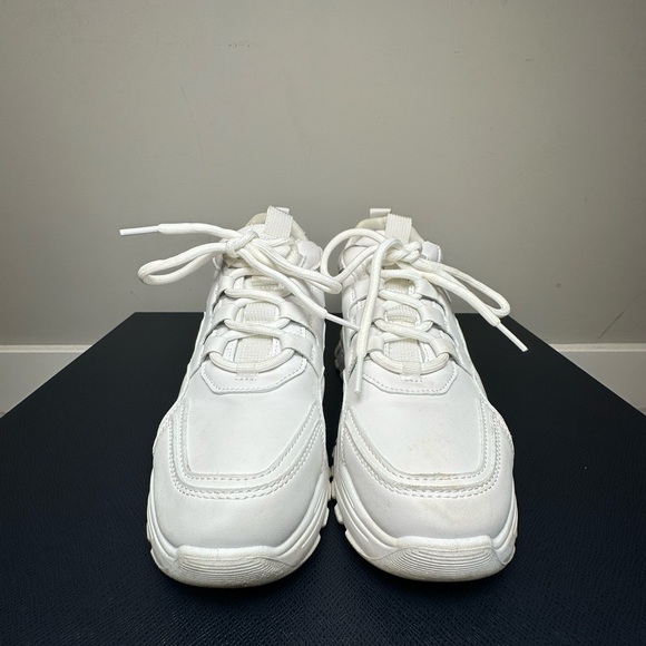 White Platform Chunky Sneakers - Picture 4 of 8